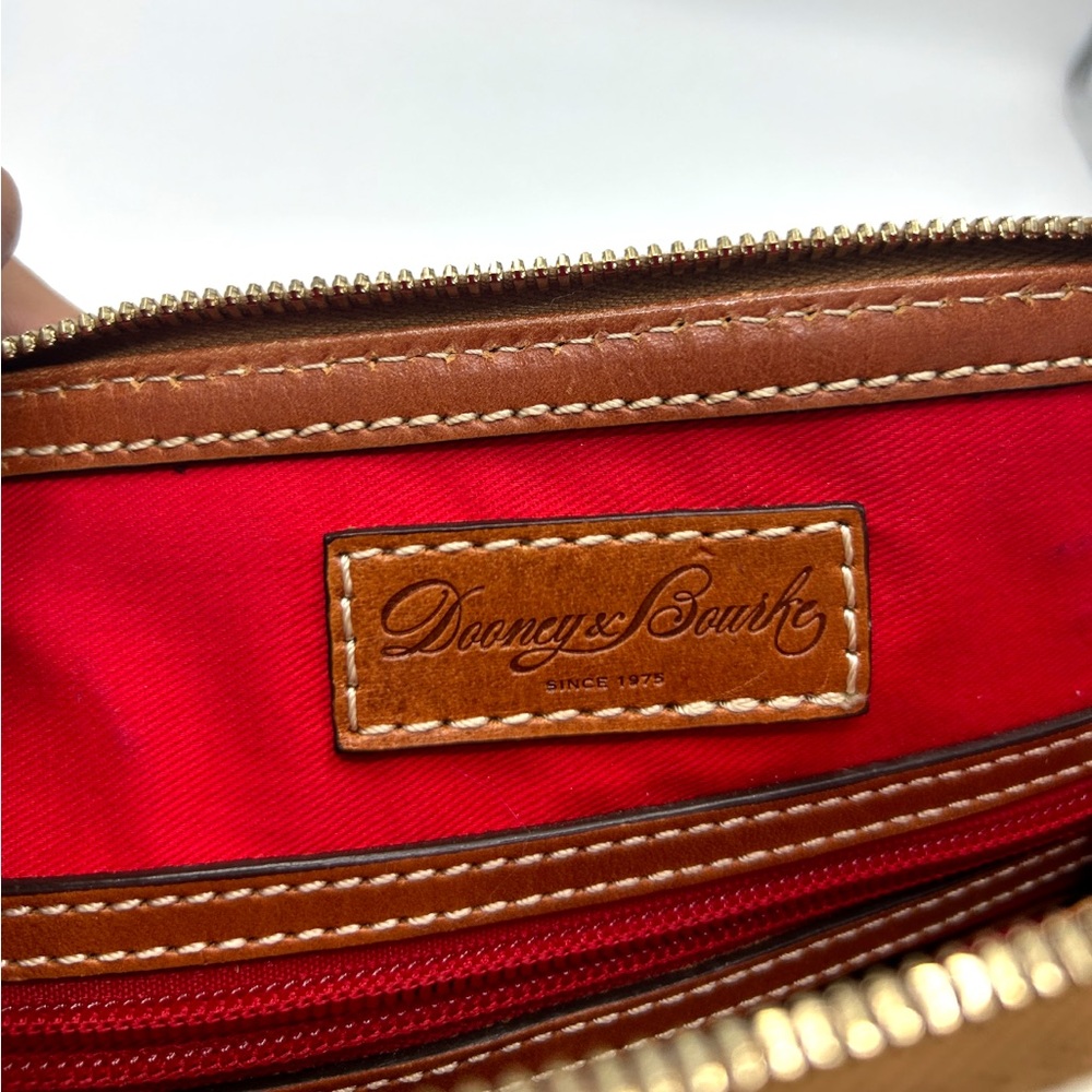 Dooney & Bourke White and Tan Bag - Picture 10 of 14